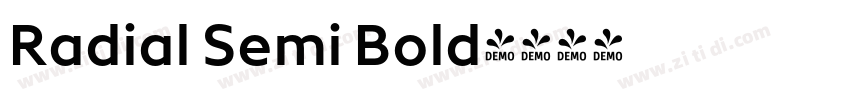 Radial Semi Bold字体转换